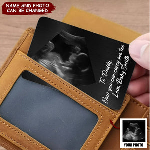 Now You Can Carry Me Too - New Version - Personalized Photo Stainless Steel Card
