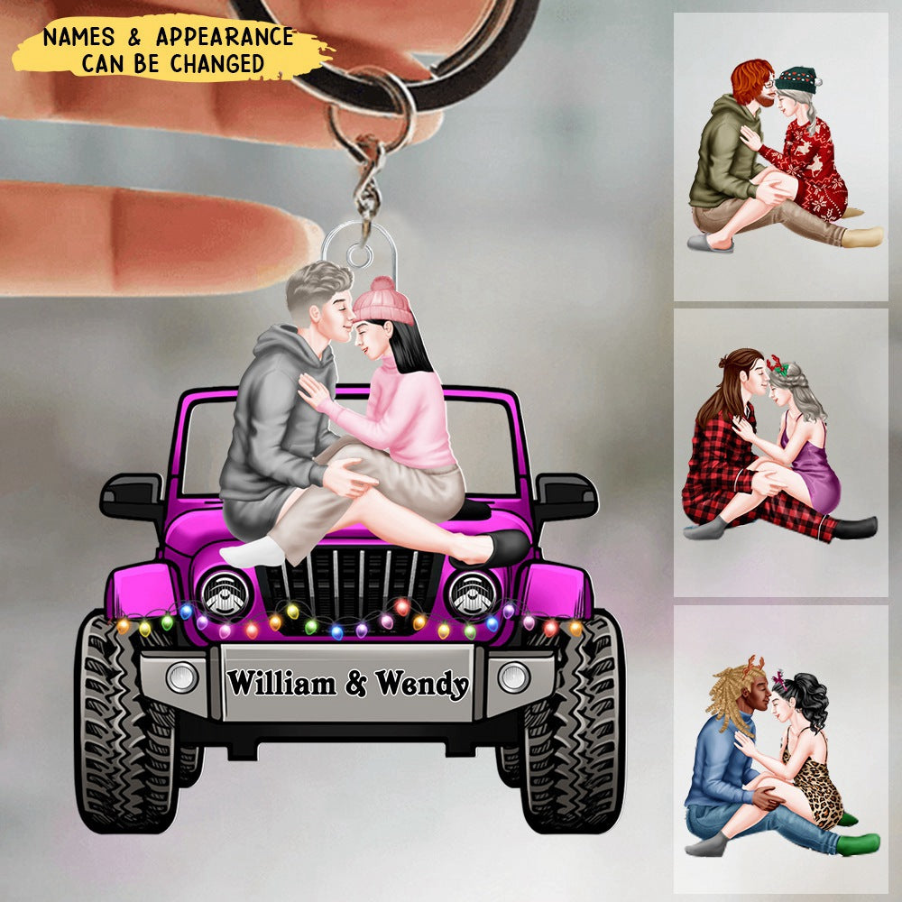 Off-Road Car Couples Stay Together- Personalized Keychain