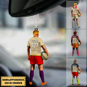 Custom Personalized Ornament Gift for Rugby Lovers
