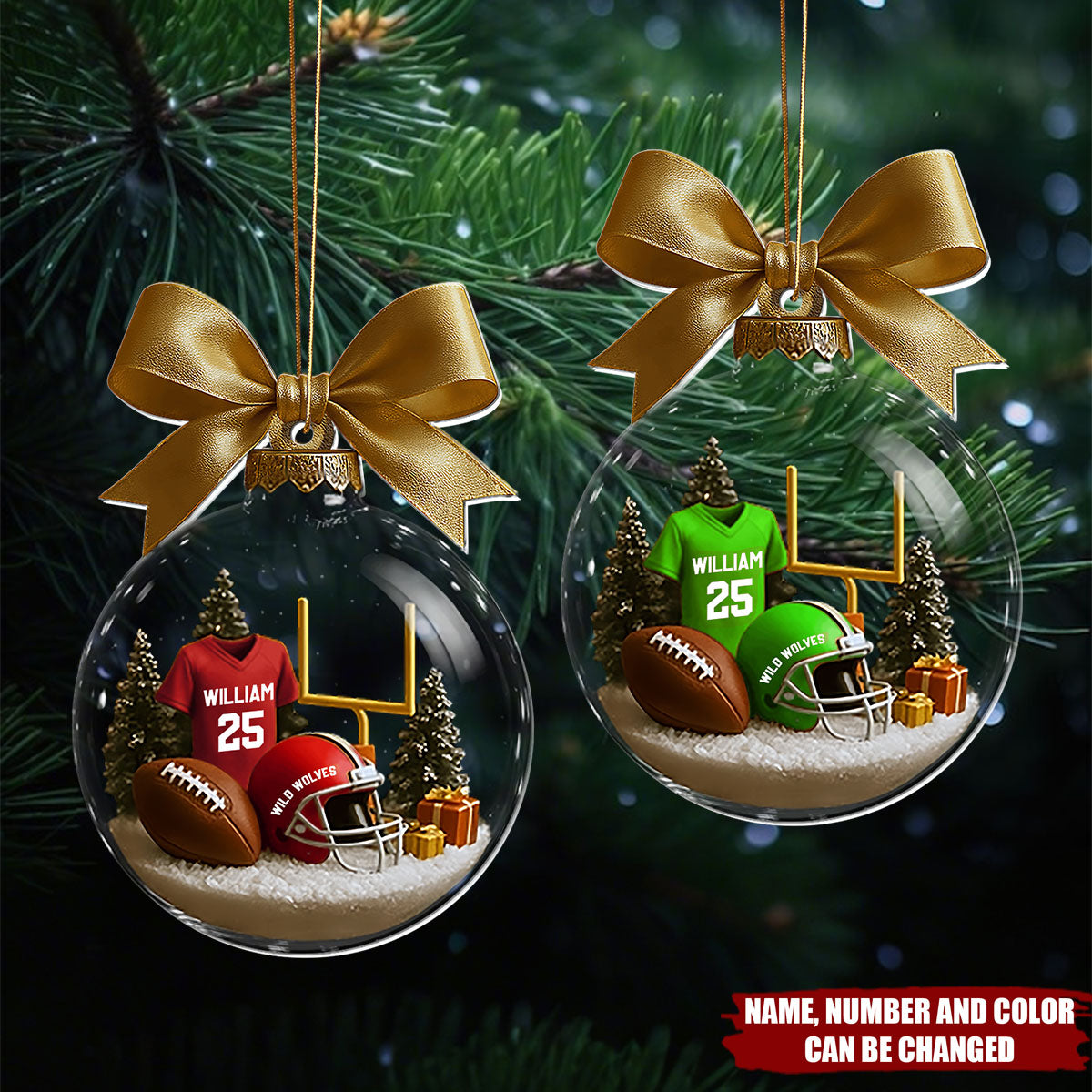 Football Season Is Coming - Personalized Christmas Acrylic Ornament