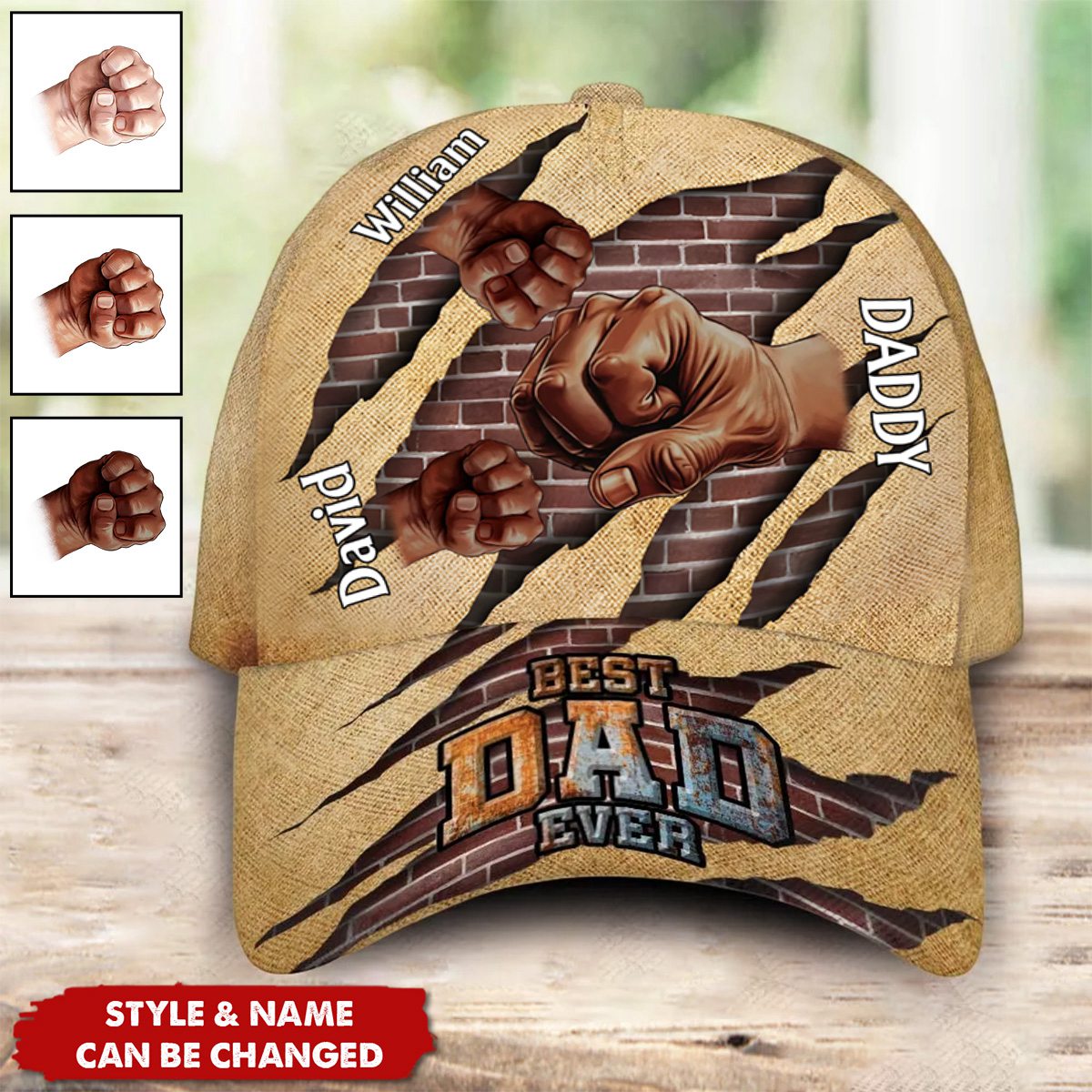 Personalized Gift For Dad Best Dad Ever Cap