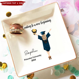 A Sweet Ending To A New Beginning Personalized Jewelry Dish