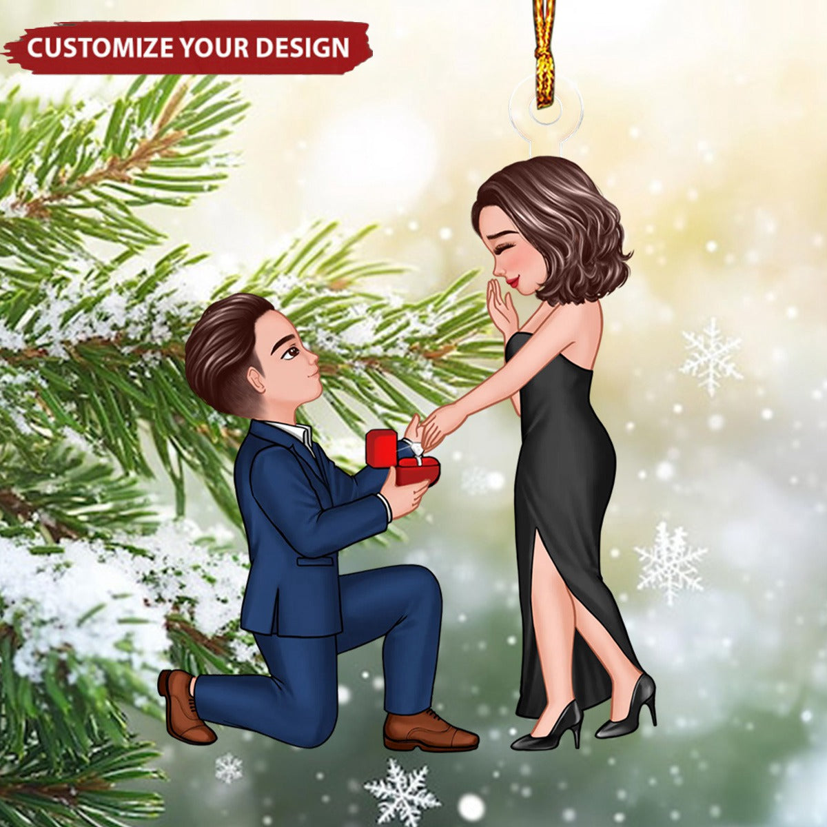 Special Moment Couple - Personalized Acrylic Ornament