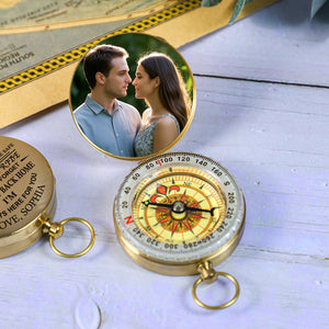 Custom Photo I'm Always Here For You - Personalized Compass