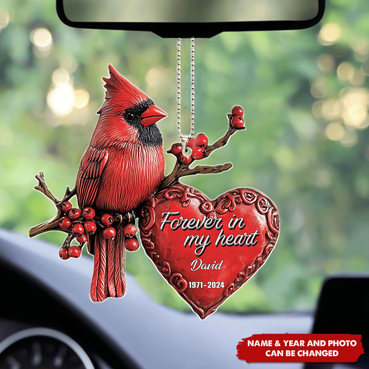 Forever In My Heart - Personalized Memorial Acrylic Ornament