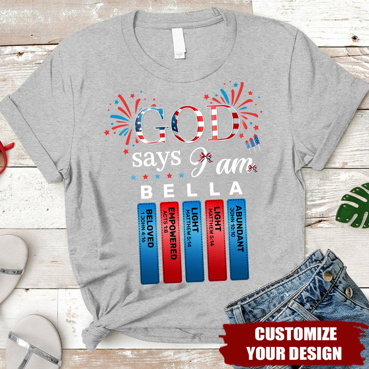 God Says I Am - Personalized Unisex T-shirt