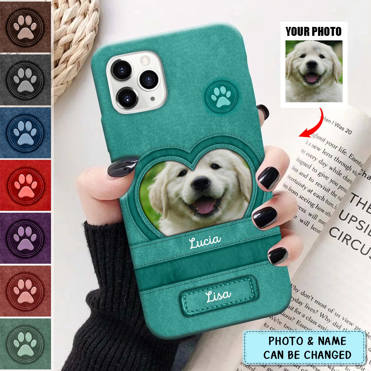 Upload Puppy Pet Dog Photo , Gift For Dog Lovers Personalized Phone Case