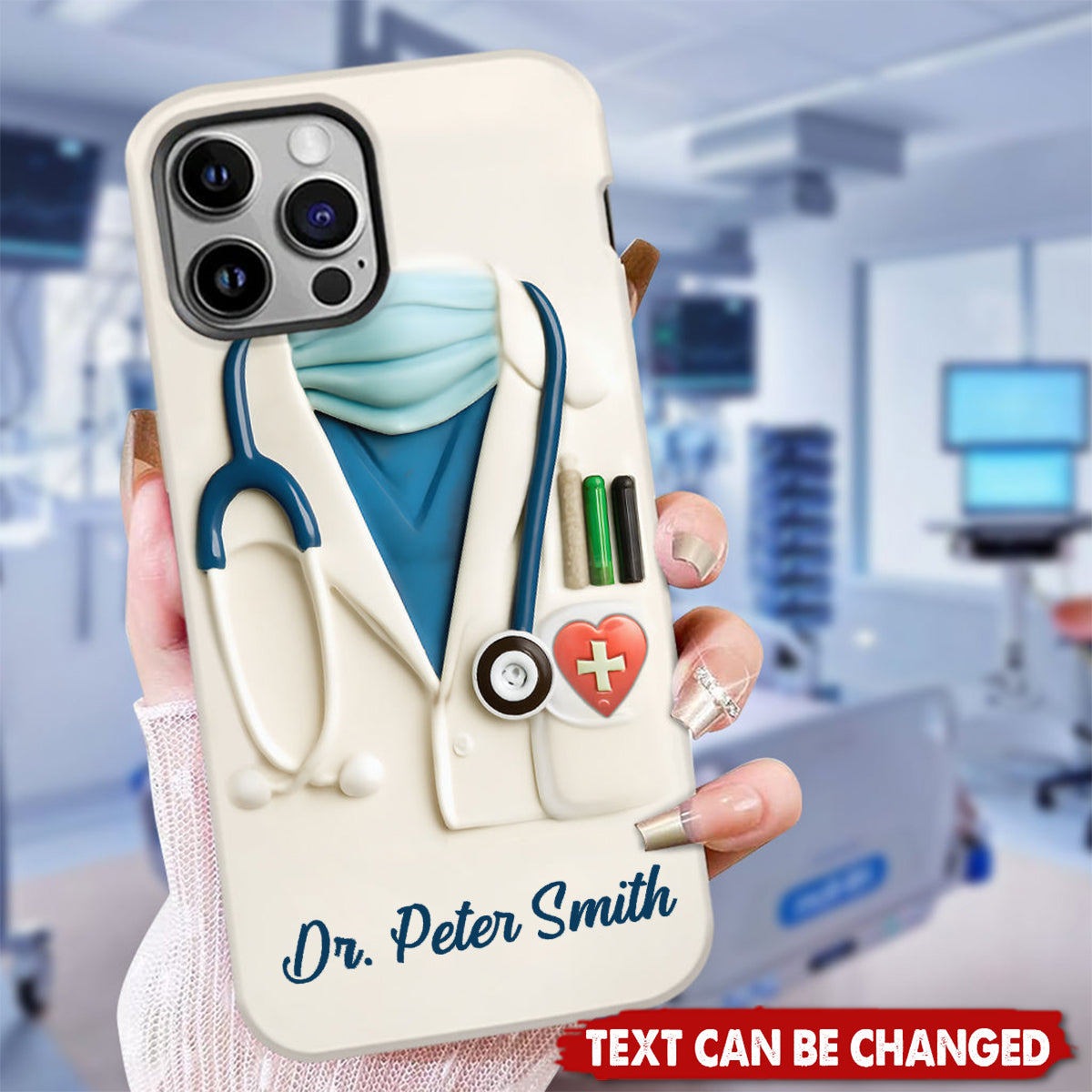 Medical Appreciation Design With Stethoscope - Personalized Full Print Phone Case