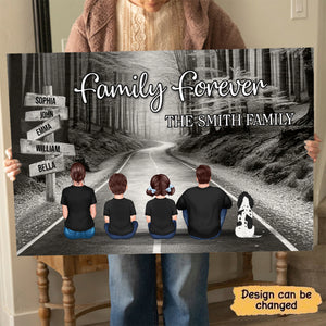 Family Road Personalized Poster, Mother's Day Gift, Father's Day Gift