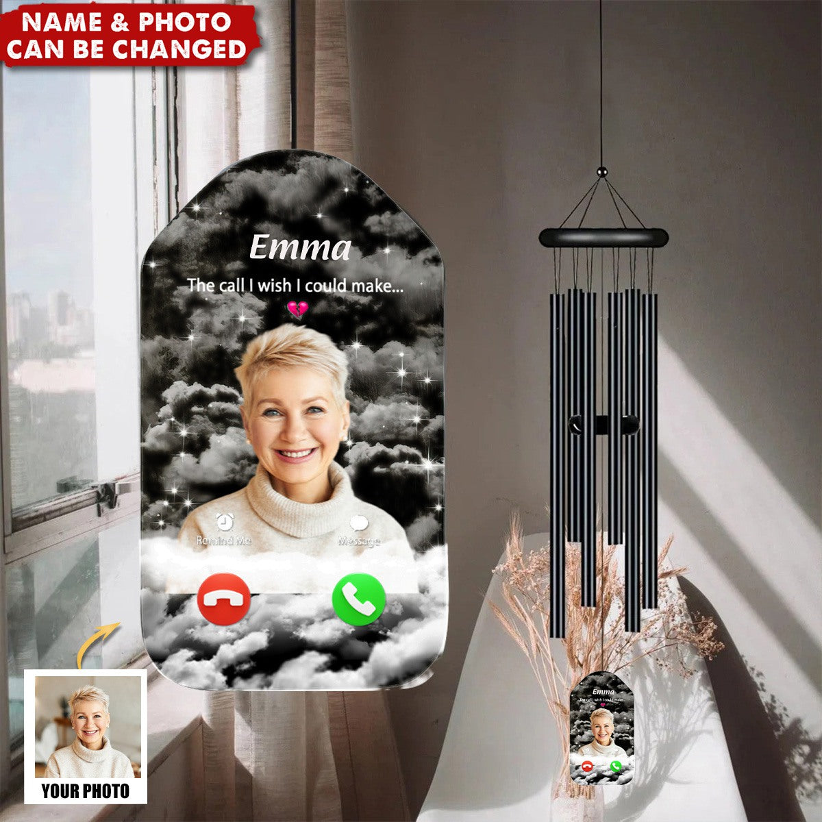 The Call I Wish I Could Take Memorial Wind Chimes