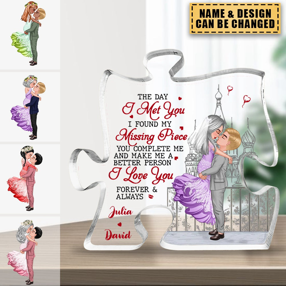 I Love You Forever And Always - Couple Personalized Shaped Acrylic Plaque - Gift For Husband Wife, Anniversary