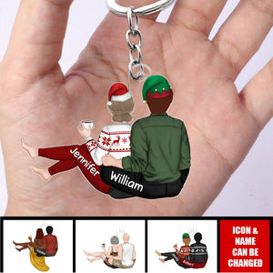 My Favorite Place - Personalized Acrylic Keychain - Christmas Gift For Couple