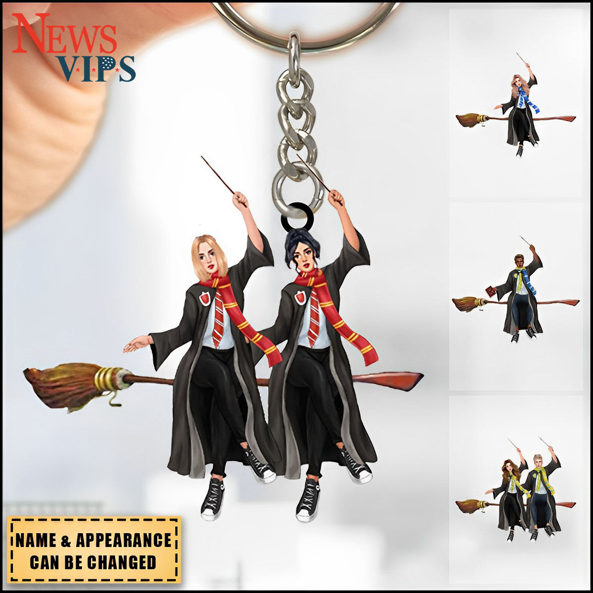 Preppy Style - Personalized Keychain