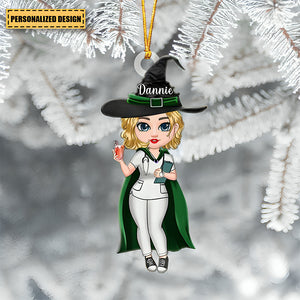 Personalized Halloween Nurse Christmas Ornament Gift Idea For Nurse