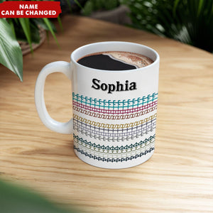 Hidden Swear Message Funny Personalized Mug - Office Gift For Work Bestie Friend