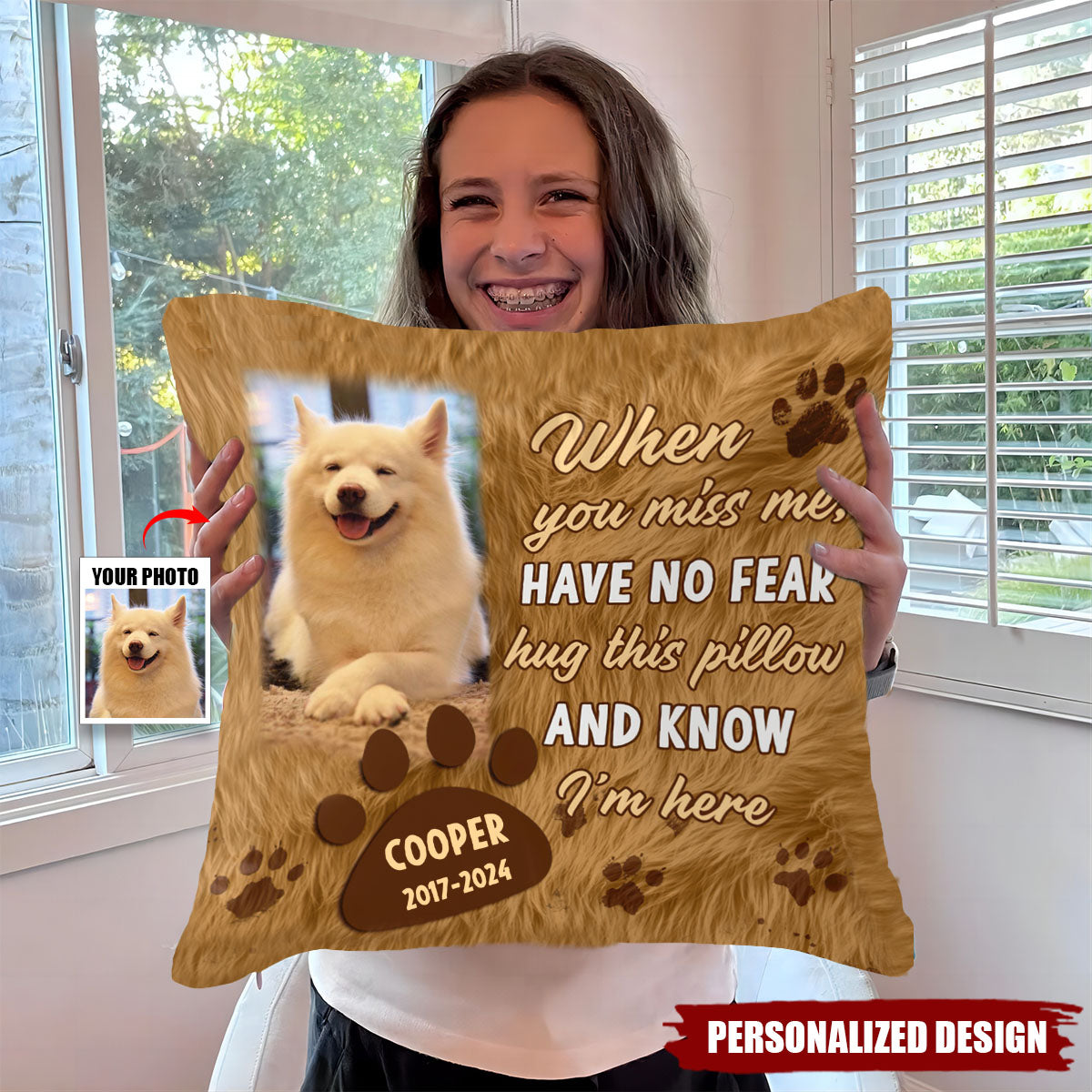 When You Miss Me Have No Fear - Personalized Pillow