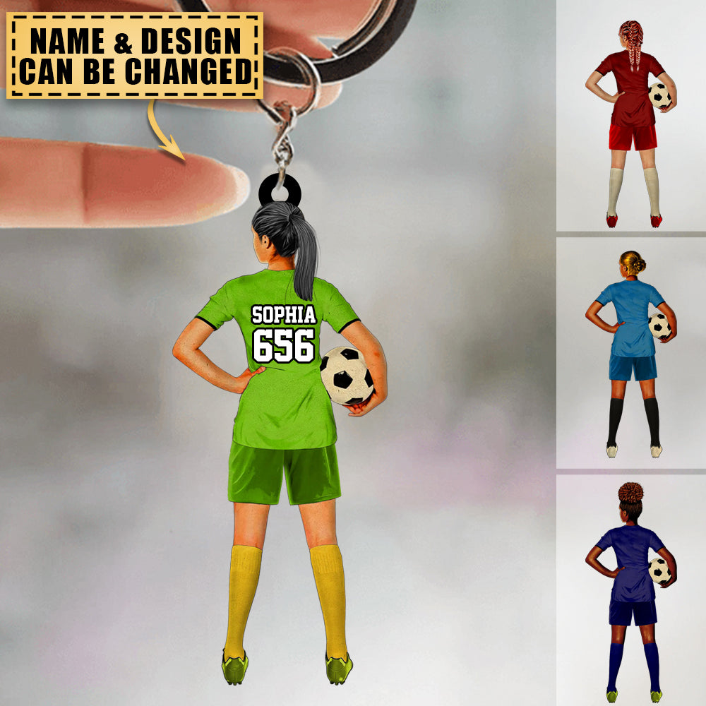 Custom Personalized Keychain, Soccer Gifts, Gifts For Soccer Lovers, Sport Gifts For Daughters, Soccer Lovers Gifts