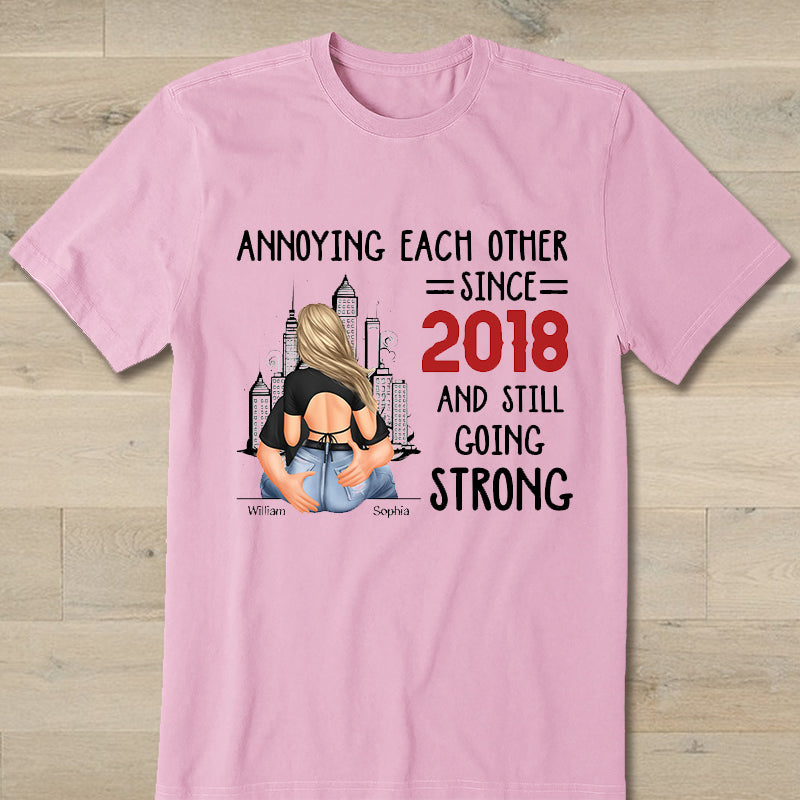 Annoying Each Other - Personalized Matching Couple Shirts