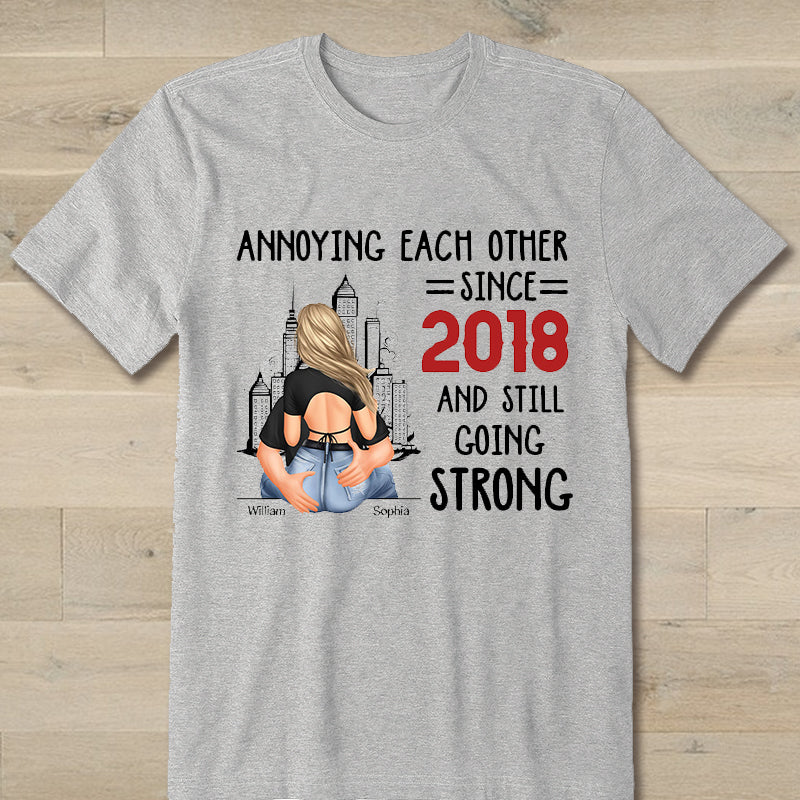 Annoying Each Other - Personalized Matching Couple Shirts