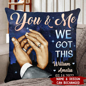Couples Anniversary, Loving Gift Hand In Hand Pillow