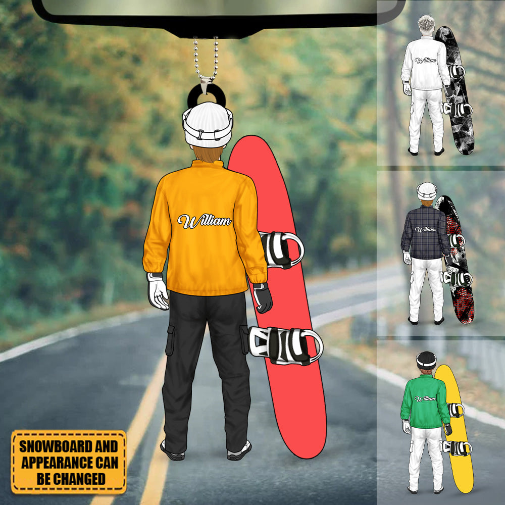 Personalized Gifts Snowboarding Ornament For Man, Snowboarding Lover