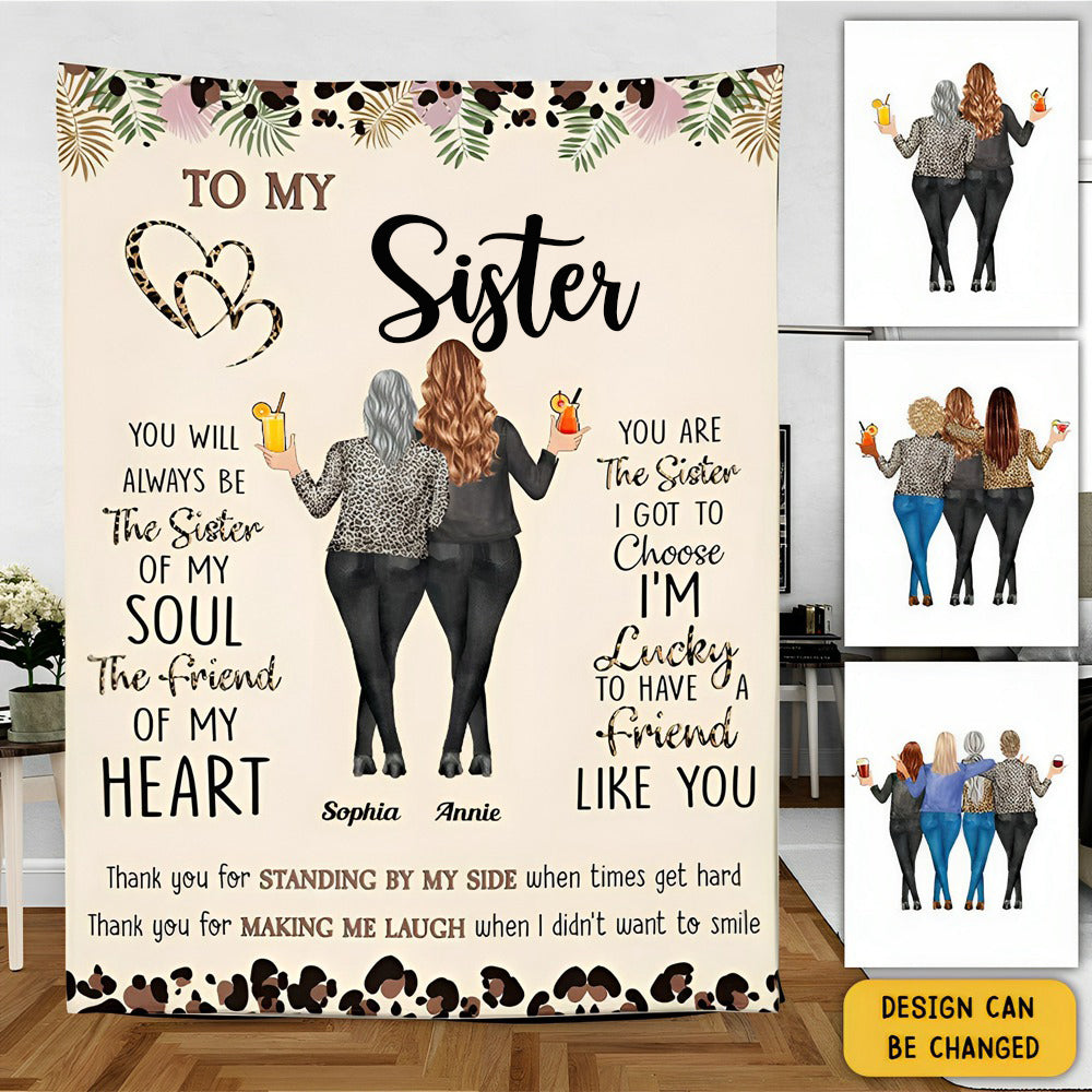 Thank You For Standing By My Side Friendship - Personalized Blanket