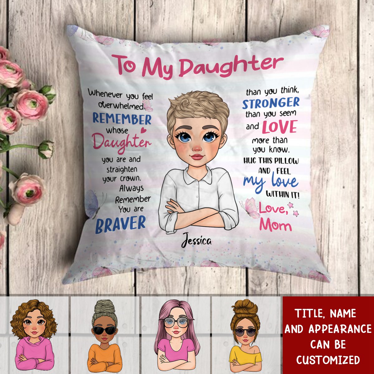 Gift For Granddaughter Daughter Loved More Than You Know Pillow
