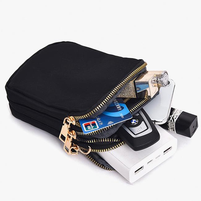Birth Flower Shoulder Backpack Wallet With Headphone Hole Personalized Phone Crossbody Bag
