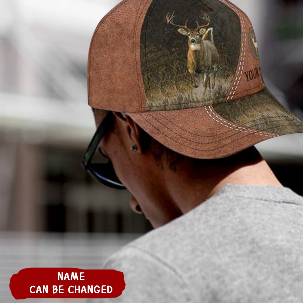 Personalized Running Deer Classic Cap