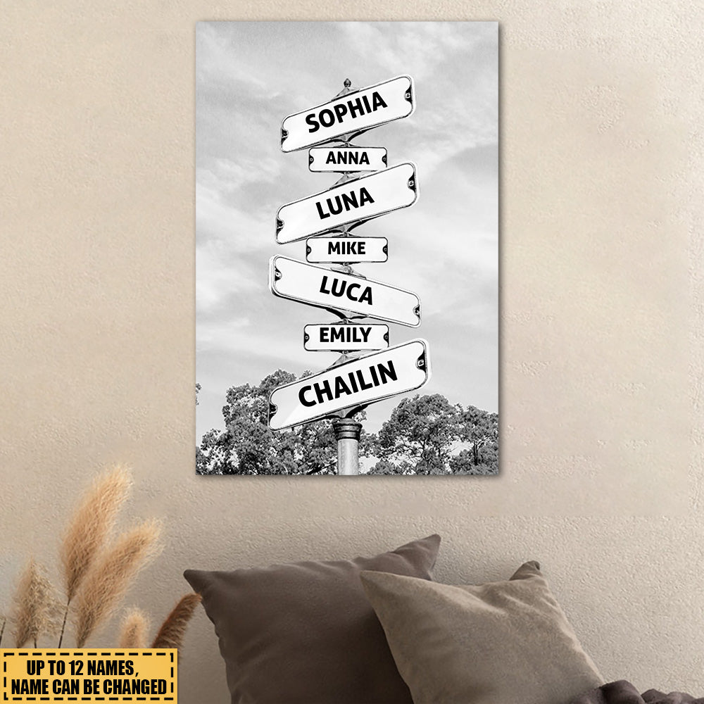 Where Love Never Ends - Family Personalized Vertical Poster - Gift For Family Members