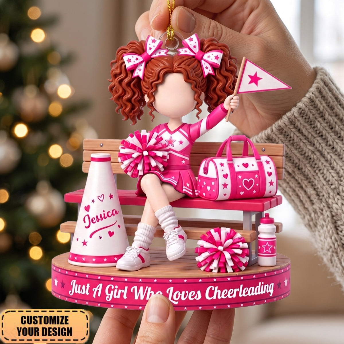 Personalized Cheerleader Gifts, Custom Cheer Ornaments, Appreciation Gifts For Cheer Coaches And Teams