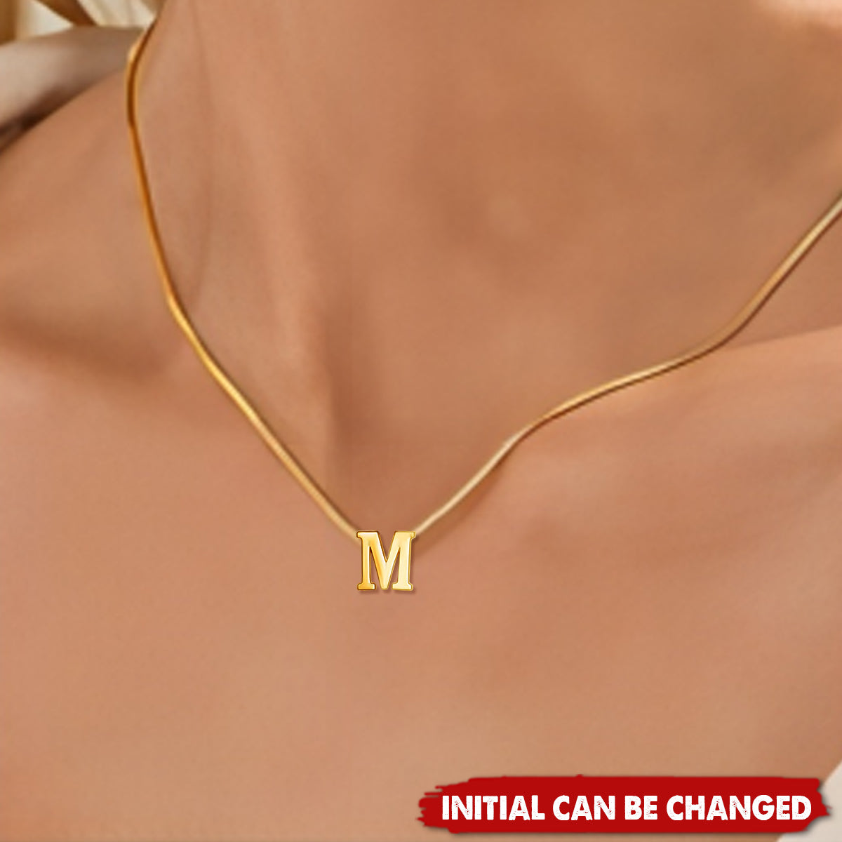 Trendy Dainty Letter Pendant Personalized Initial Necklace