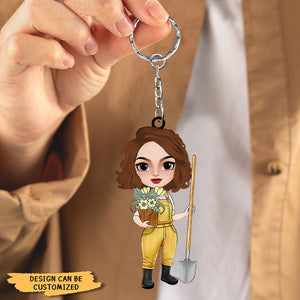This Is Not Exactly The Garden Of Eden But It's My Little Paradise, Personalized Keychain, Gift For Gardener