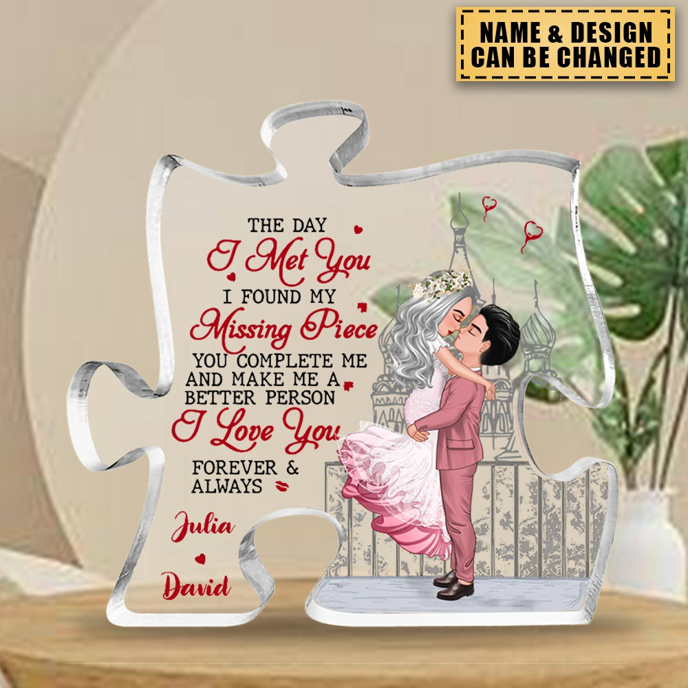 I Love You Forever And Always - Couple Personalized Shaped Acrylic Plaque - Gift For Husband Wife, Anniversary