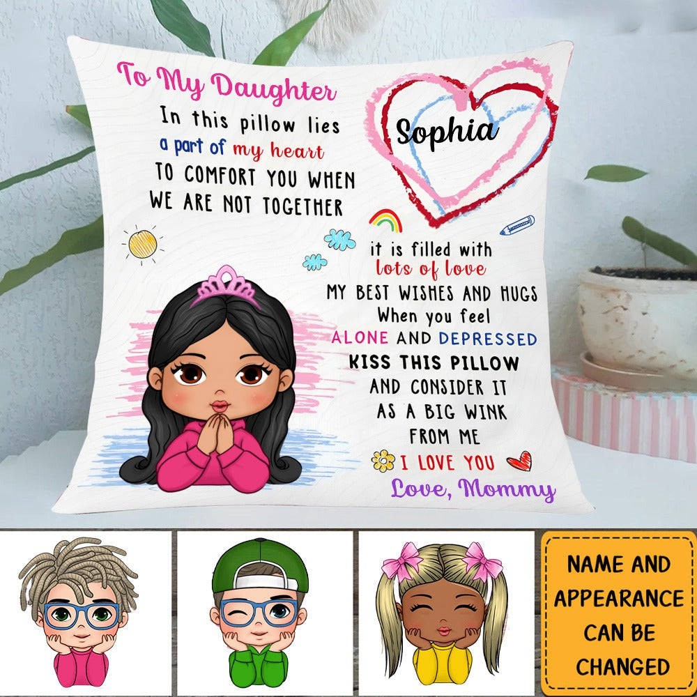 Gift For Daughter Son Granddaughter Grandson Best Wishes And Hugs Pillow