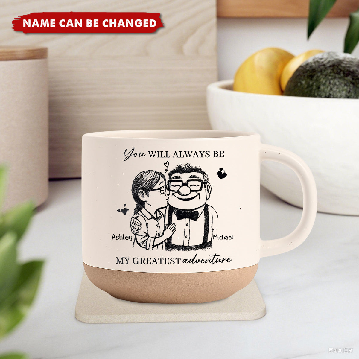 You're My Greatest Adventure Pottery - Personalized Pottery Mug