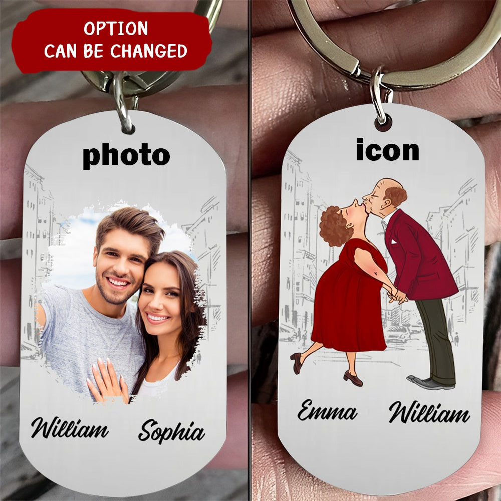 Couple I Need You Tonight Stainless Steel Keychain