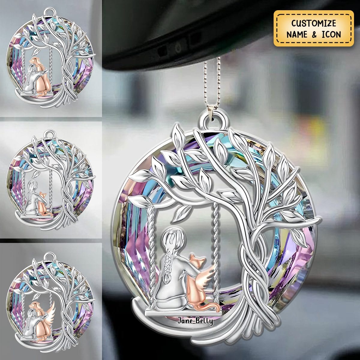 Memorial Gift Idea For Dog/ Cat Owner - Personalized Acrylic Ornament