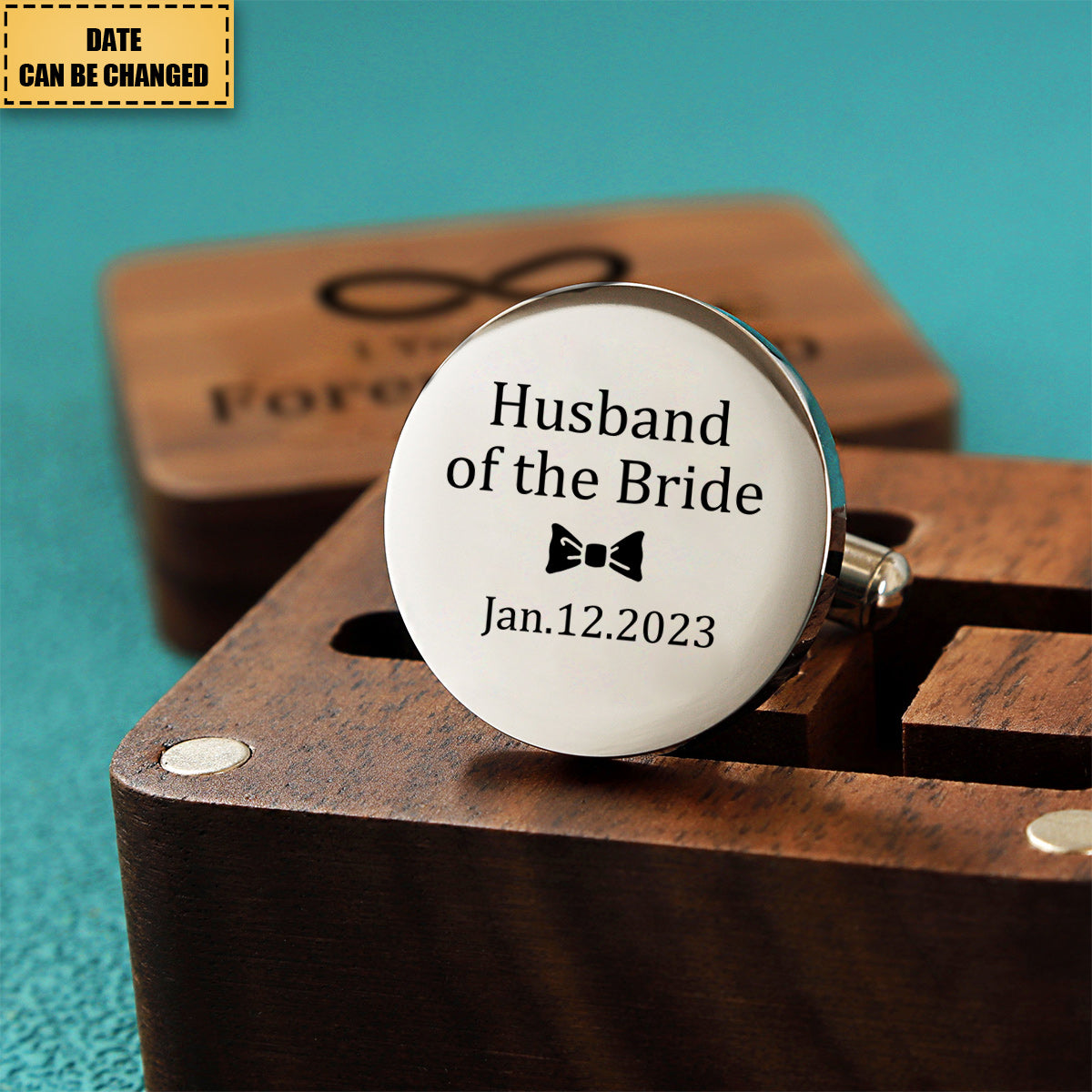 Years Down Forever To Go - Personalized Cufflinks - Gift for Him