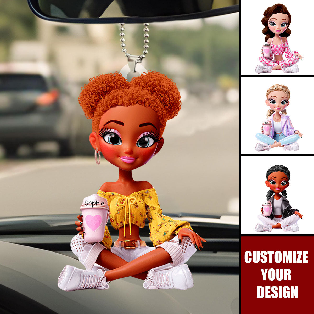 Adorable Doll Acrylic Ornament - Personalized Gifts For Her