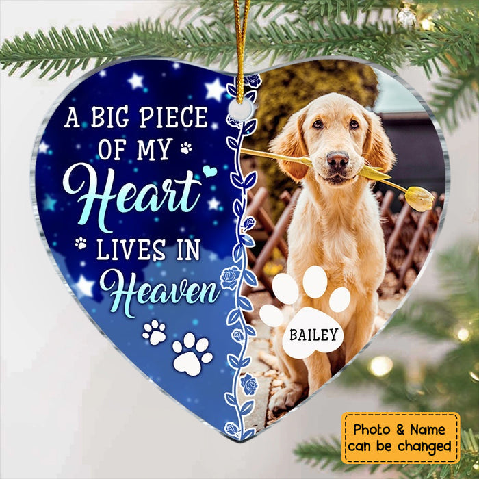 Memorial Gift For Pet Lovers Heart Ornament
