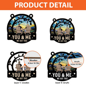 Annoying Each Other Since - Personalized Window Hanging Suncatcher Ornament