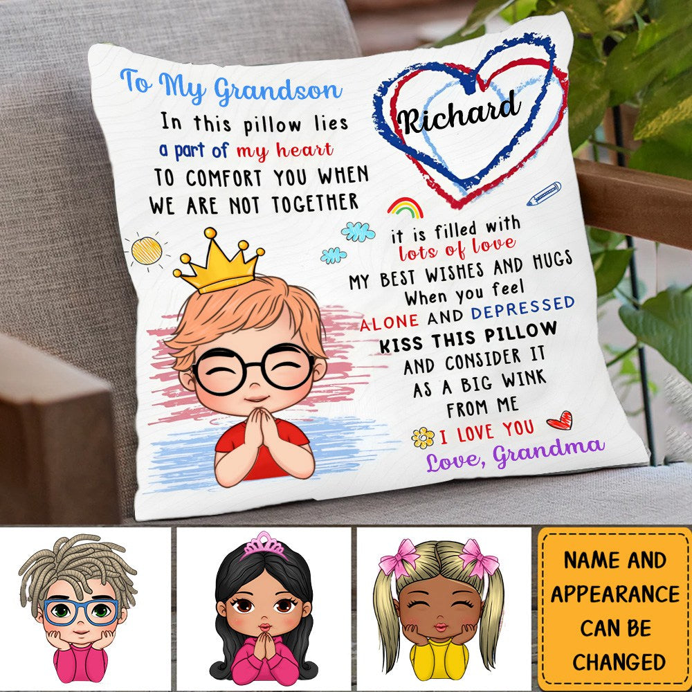 Gift For Daughter Son Granddaughter Grandson Best Wishes And Hugs Pillow