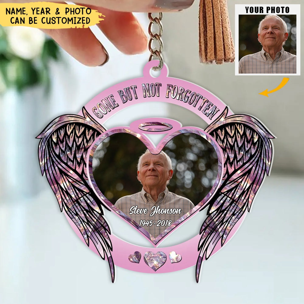 Forever In My Heart - Personalized Photo Acrylic Keychain - Memorial Gift