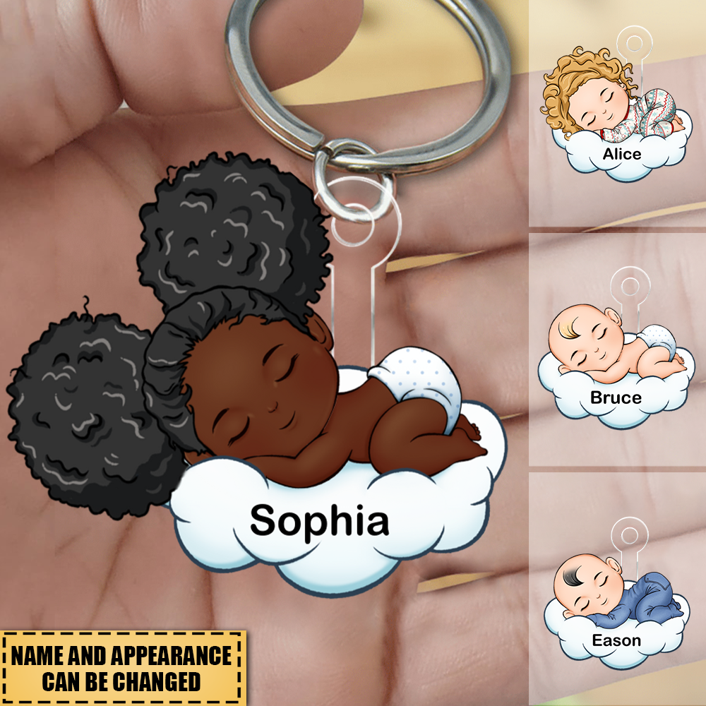 Sleep Cloud Baby - Personalized Keychain