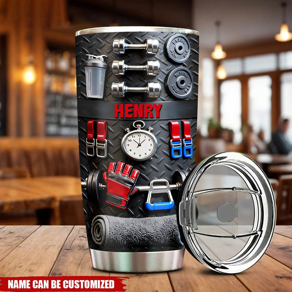 No Pain No Gain - Personalized Fitness Tumbler