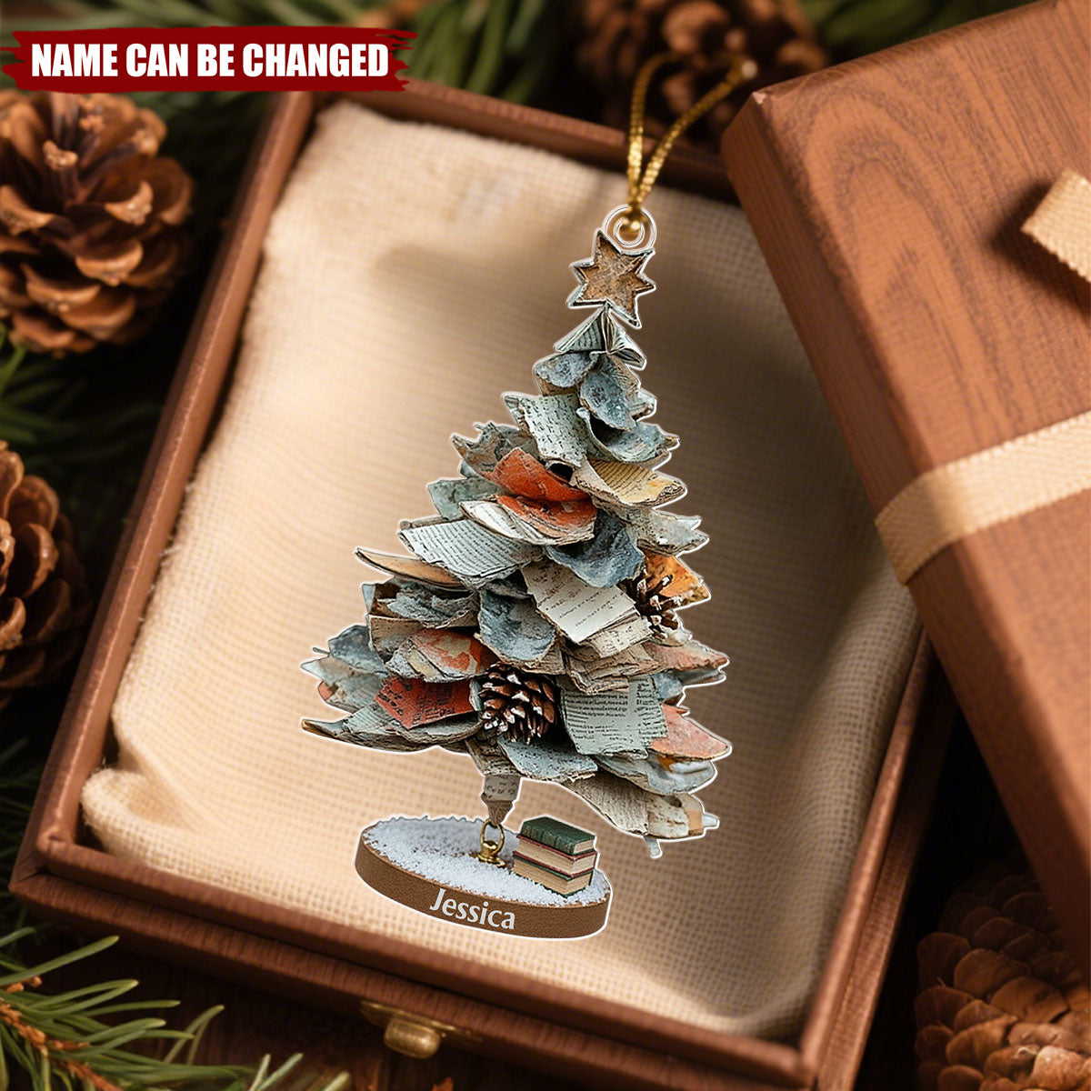 Merry Christmas Book Lovers - Personalized Christmas Acrylic Ornament