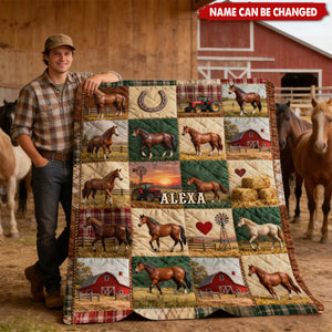 Horse Ranch - Personalized Horse Blanket