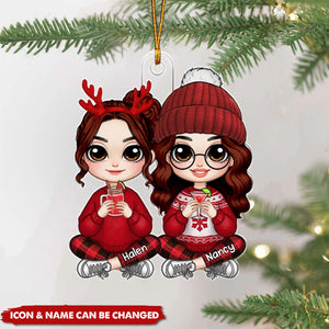 Personalized Gift For Granddaughter Daughter From Grandma Mom Acrylic Christmas Ornament