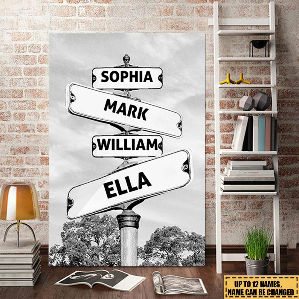 Where Love Never Ends - Family Personalized Vertical Poster - Gift For Family Members